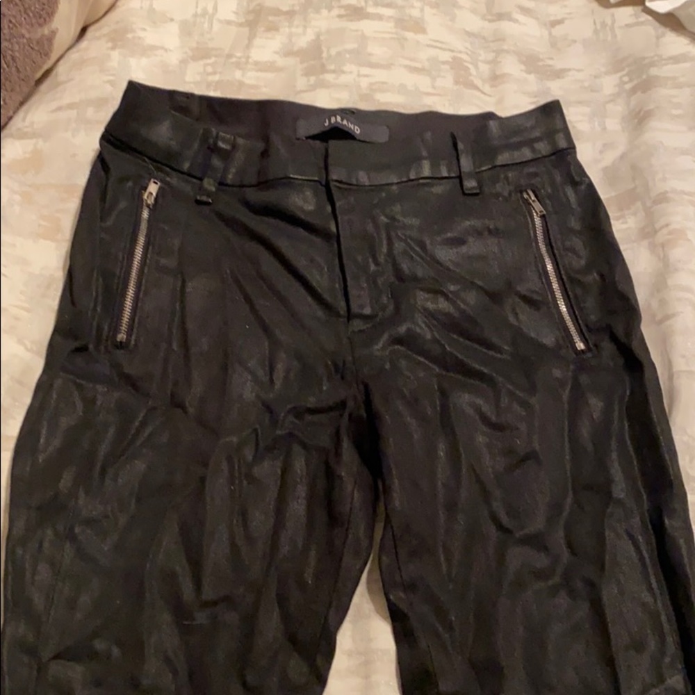 Jbrand Black Coated Jeans